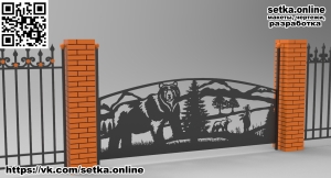 Ворота Медведица с медвежатами